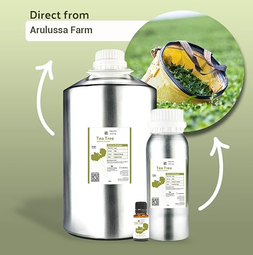 Miniatura 3 de Aceite de árbol de té, directo de Arulussa Farms en Zambia, 100% puro, grado terapéutico, aceites esenciales a granel (2 libras)