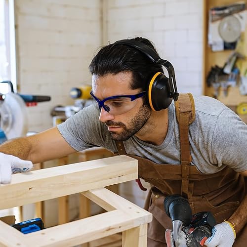 Miniatura 3 de Global Vision Contender - Gafas de seguridad bifocales para hombres o mujeres, marco azul con lente transparente ANSI Z87+ 1.0 a 2.5