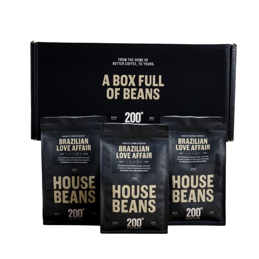 200 Degrees, Brazilian Love Affair Whole Bean Coffee Gift Box