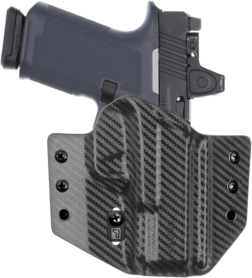 Tulster OWB Contour Kydex Holster in Right Hand fits: Ruger RXM | Optic Compatible Outside The Waistband Concealed Carry