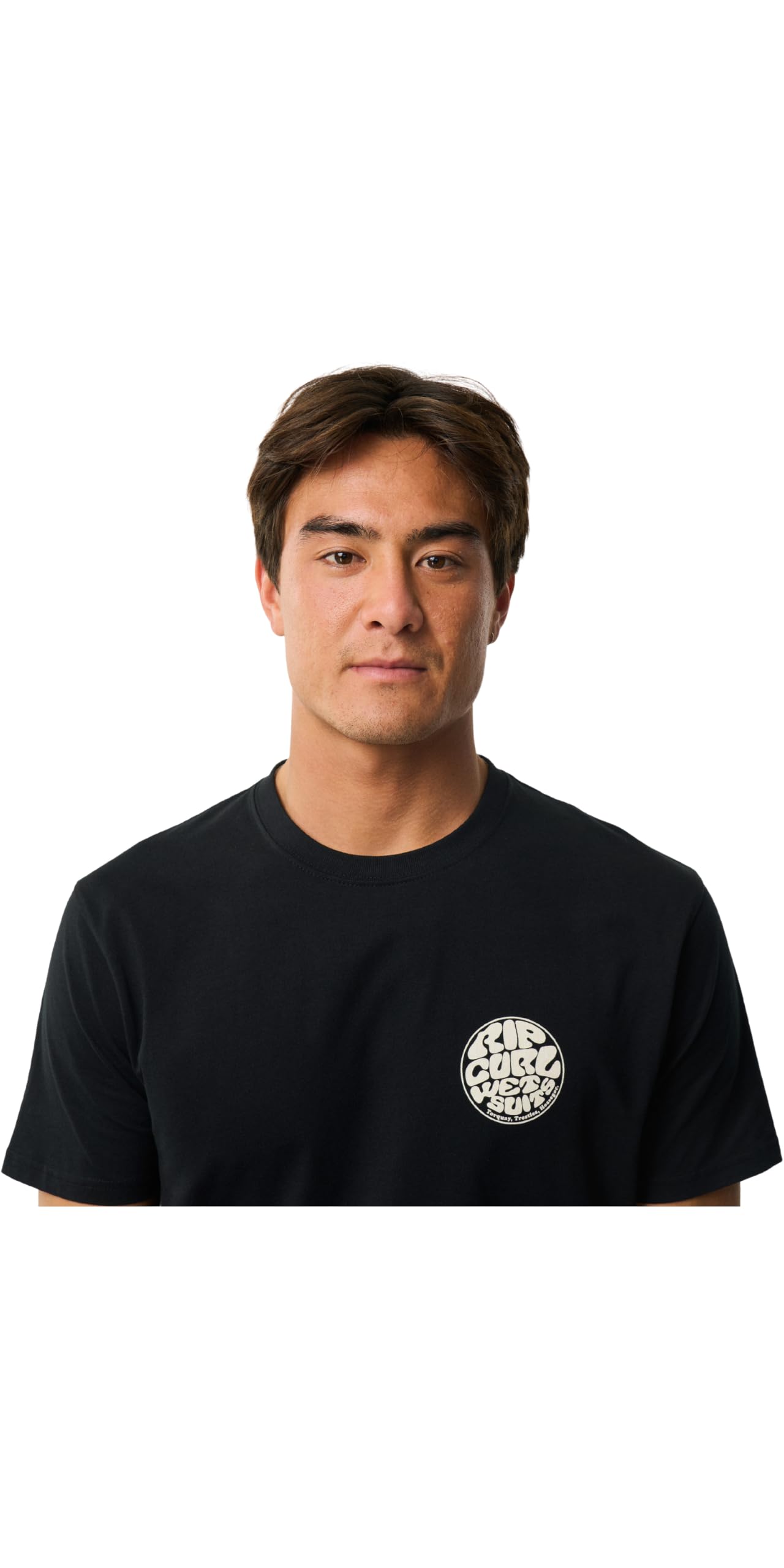 Rip Curl 2026 Hommes T-Shirt Wettie Icon 10VMTE - Black