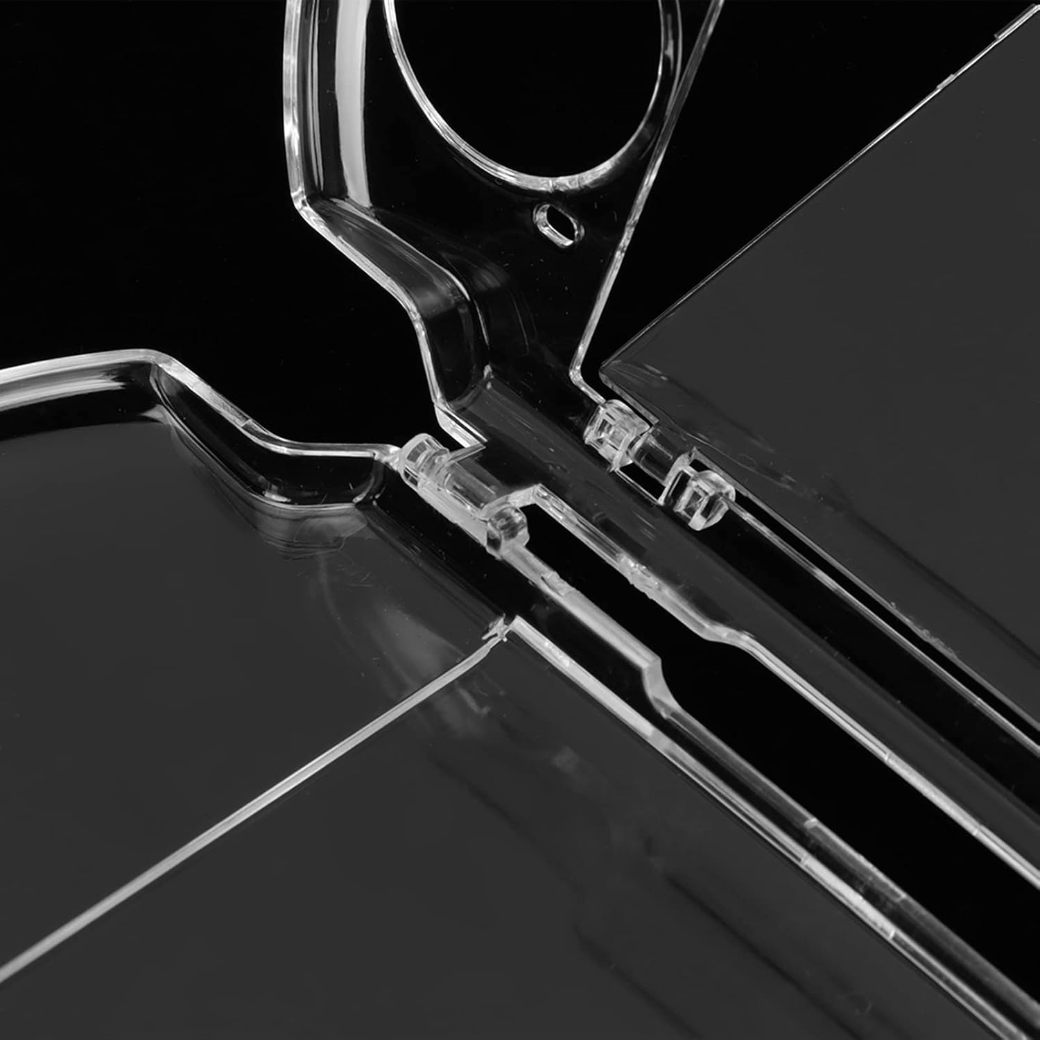 PSP Clear Protective Case, Hard Case, Transparent Protective Cover, Stylish Shockproof Replacement for PSP 2000 3000 Game Console with Stand