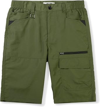 Mens Hiking Shorts,Quick Dry Lightweight Casual Outdoor Athletic with Multi Pockets Army Green 30