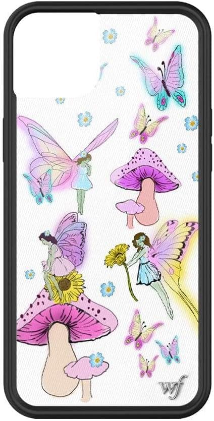 Wildflower Fundas - Funda Olivia O'Brien, compatible con Apple iPhone 13 Collab, Fairies, Trendy, rosa, blanco - Protector negro parachoques,
