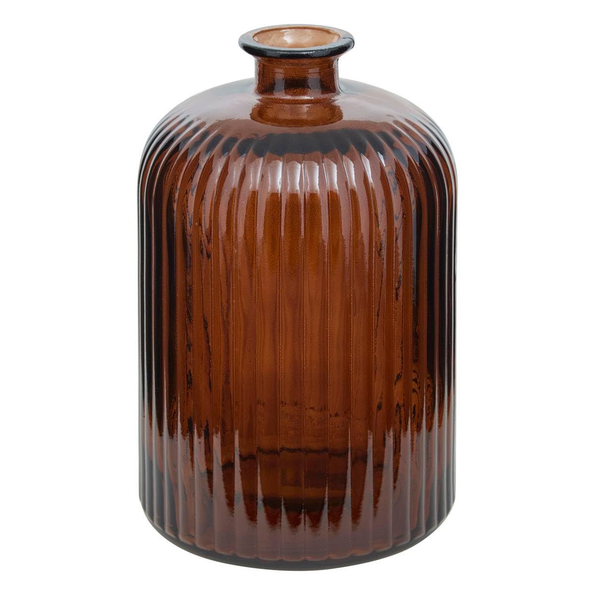 Vase Luz Ambre h23cm Atmosphera objet design en verre raffiné