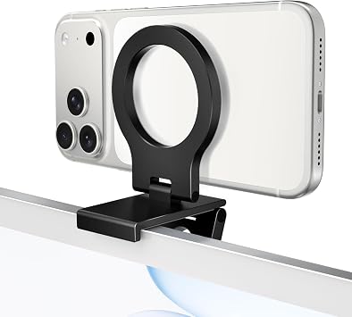 Itramax Continuity Camera Mount for iMac,Magnetic iPhone Monitor Holder