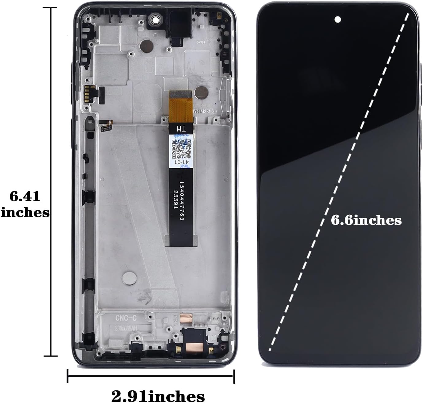 for Motorola Moto G Stylus 5G 2023 XT2315 XT2315-1 XT2315-5 XT2315-4 LCD Screen Touch Panel Digitizer Display with Frame Replacement 6.6"