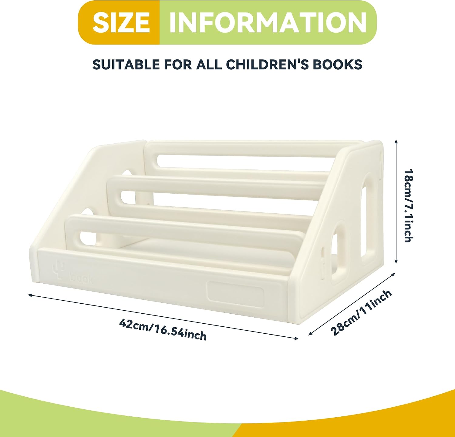 Take Me Away 3-Tier Kids Bookshelf, Bookcase Organizer for Toddlers image 2