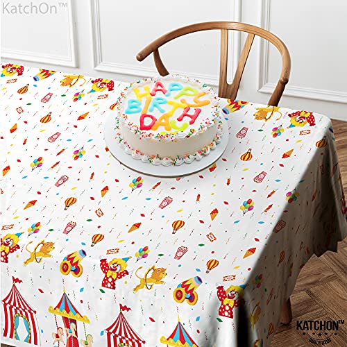 Katchon, Circus Tablecloth For Carnival Decorations - Pack Of 2 | Plastic Carnival Tablecloth | Carnival Theme Party Decorations | Reusable Carnival Theme Tablecloth, Circus Theme Party Decorations #TOP1