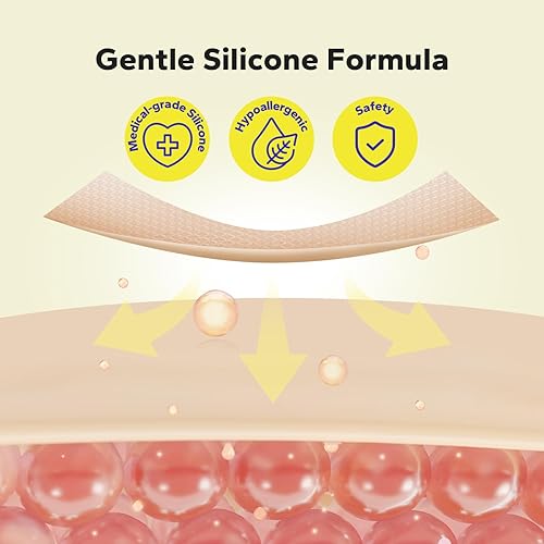 Miniatura 2 de Hojas de silicona para cicatrices (rollo de 1.6 x 60 pulgadas - 1.5 M), cinta de silicona para cicatrices quirúrgicas, queloides y cicatrices de