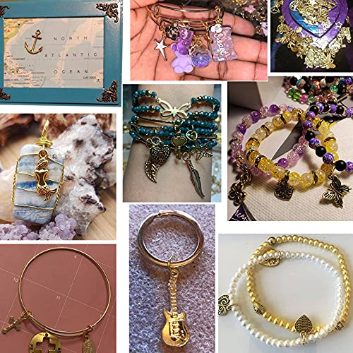 Bihrtc 200 Pack Of Jewelry Charms Mixed Smooth Silver Metal Charms Pendants Diy Charm Bracelet Making Gold Charm Bracelet For Women Bracelet Necklace Jewelry Findings #TOP1