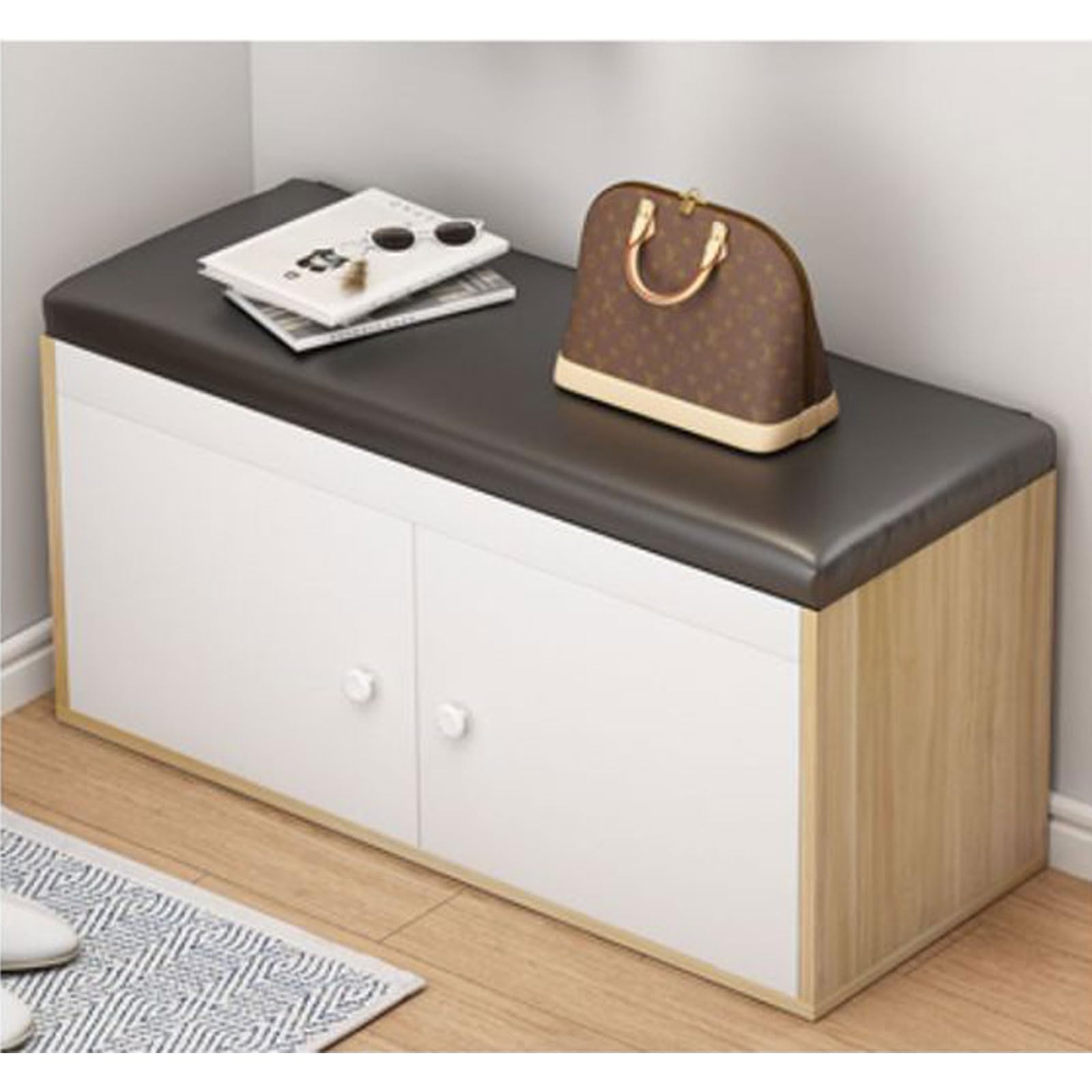 Tabouret à chaussures moderne et meuble de rangement pour chambre
