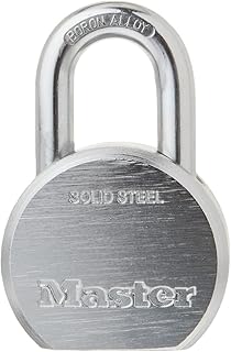 Master Lock Padlock, Solid Steel Lock, 2-1/2 in. Wide, 930DPF