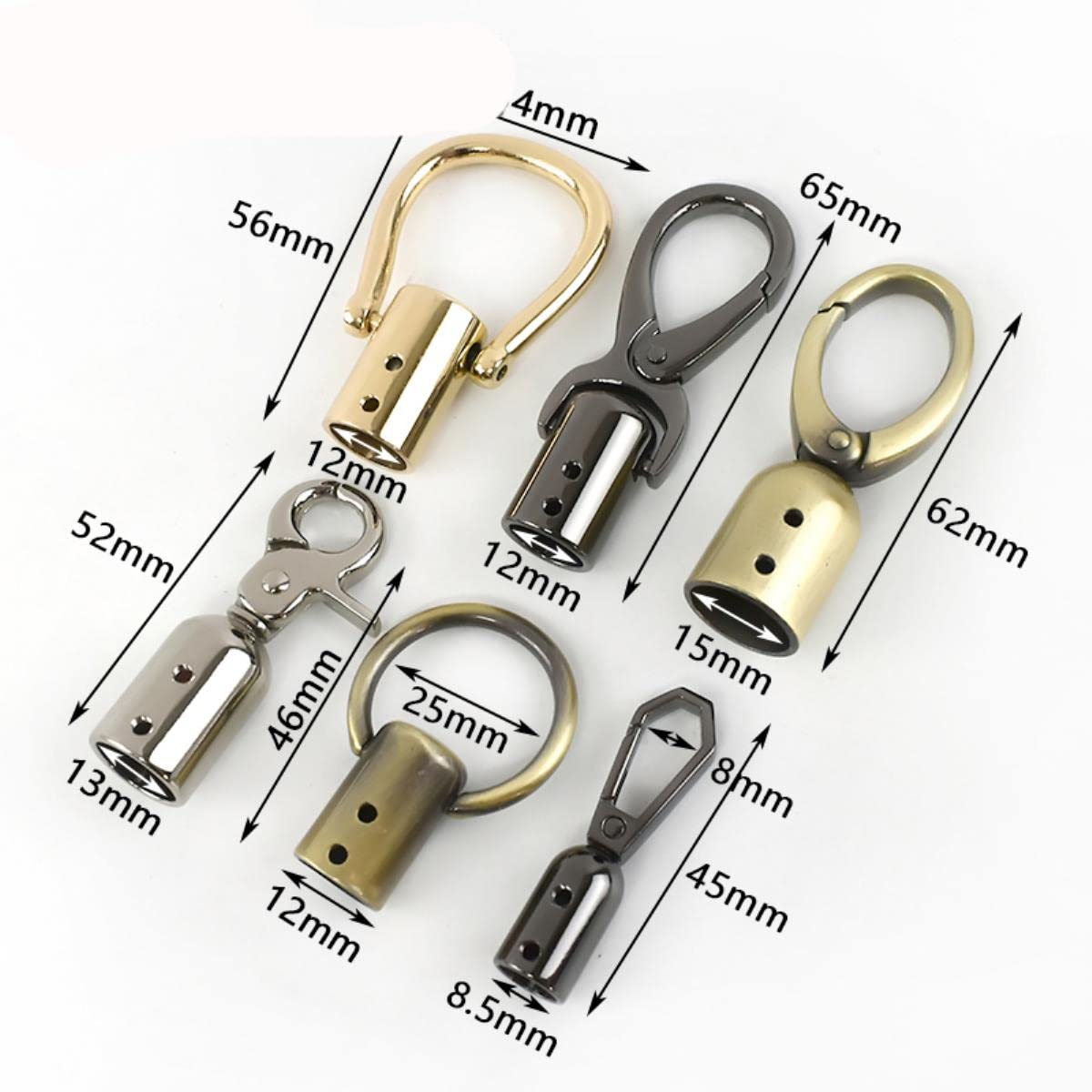 Metall-Schnallen Mit Quasten - Endkappen Für Handtaschen & DIY-Projekte