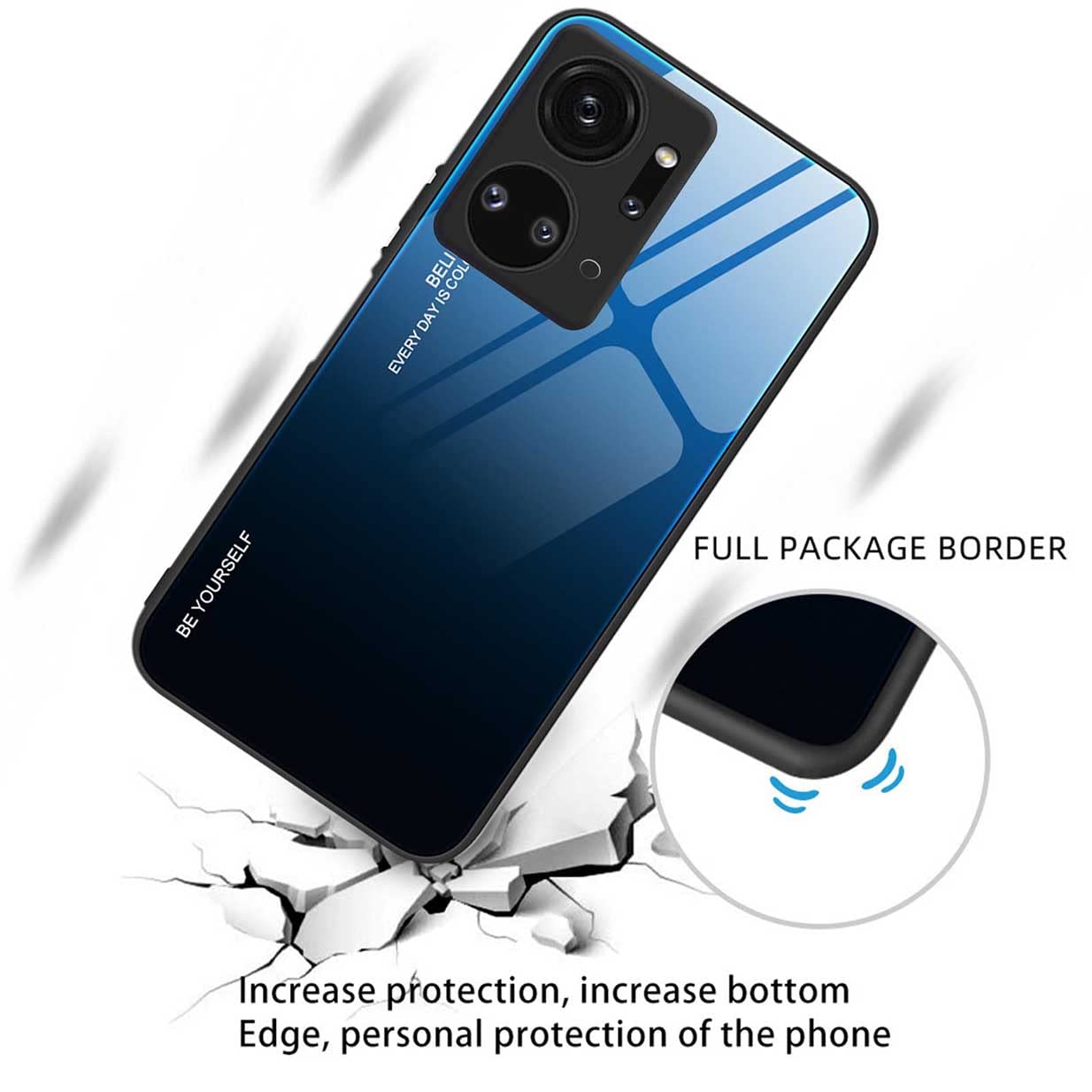 EASSGU Custodia per HONOR X7a (6.75 Inches), Cover Silicone TPU Colore Sfumato Trasparente, Custodia per Telefono Antiurto e Antigraffio - Rosa Viola