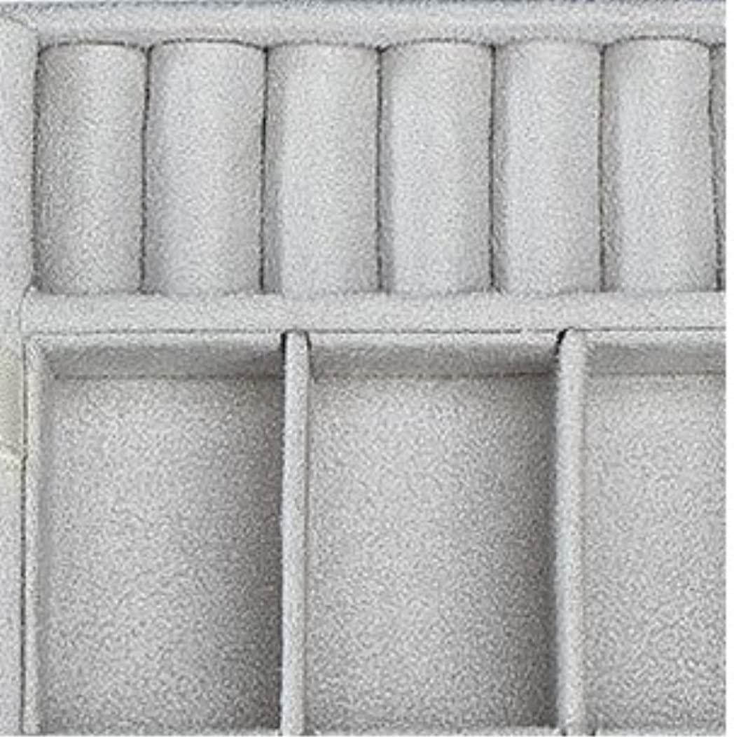 Caja Joyero Organizador Caja de joyería Caja de joyería pequeña 2 Capas Organizador de Joyas Botones Pendientes Collares Estuche portátil Caja Joyero(Grün)