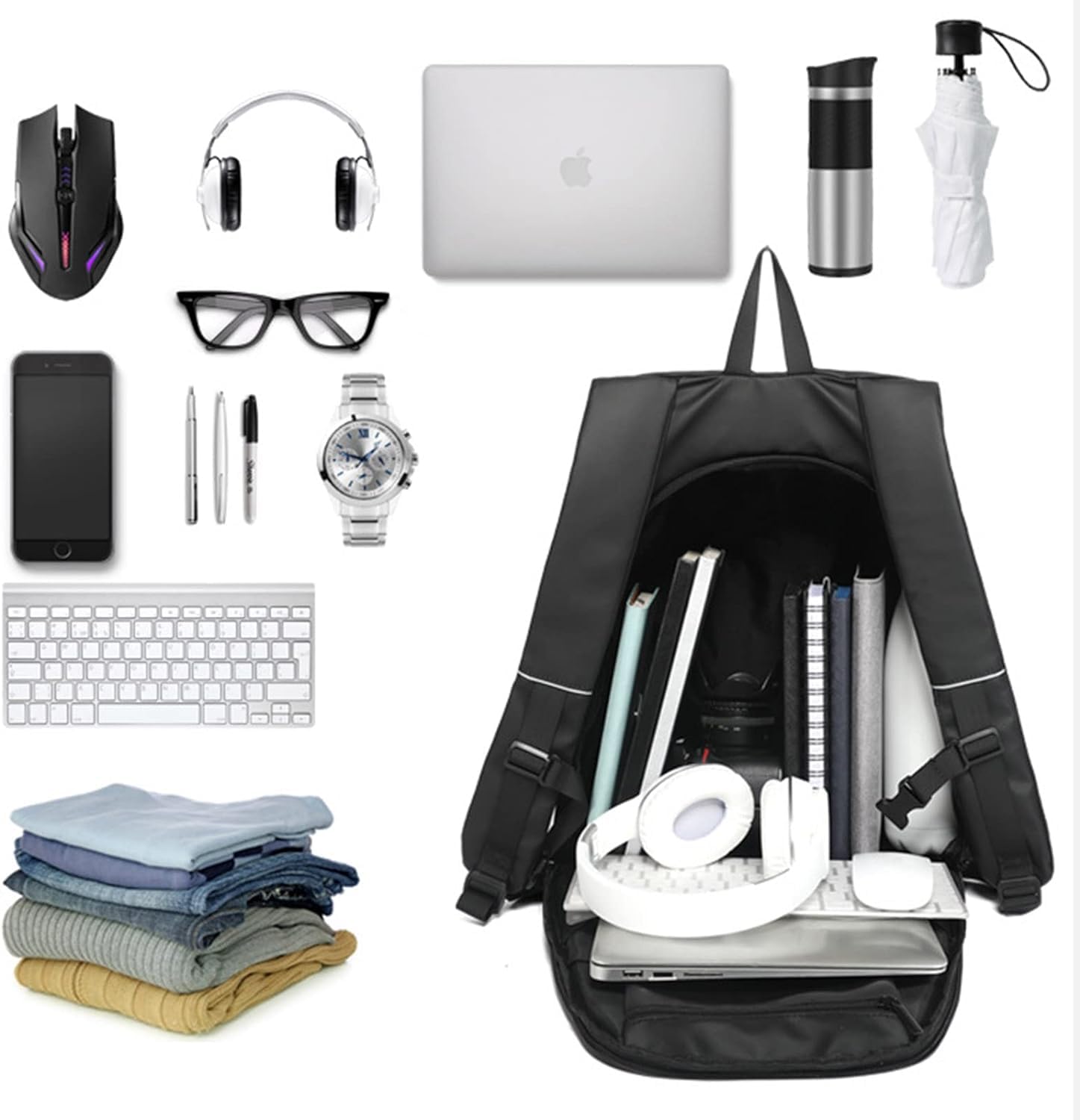 Sangle Réglable Pour Sac à Main - Cuir Synthétique Noir - Longueur 85 à 150 Cm - Bandoulière De Rechange Universelle