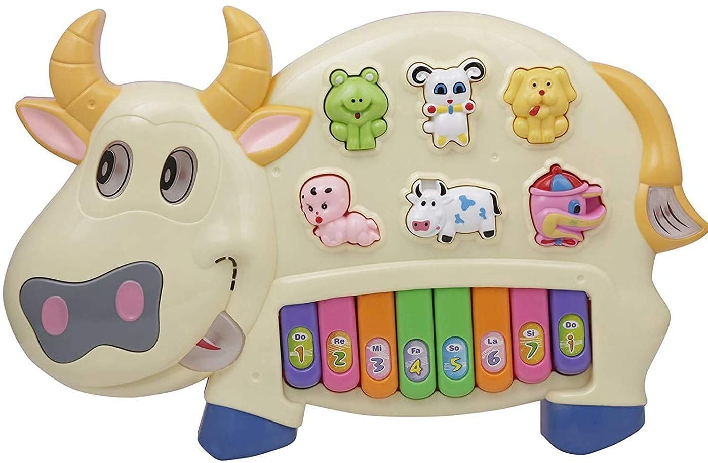 Zaara Toys Musical Cow Piano Toy with Flashing Light & Sound for Kid, Early Development Musical Toy (B0936PMTYS) Amazon Price History, Amazon Price Tracker