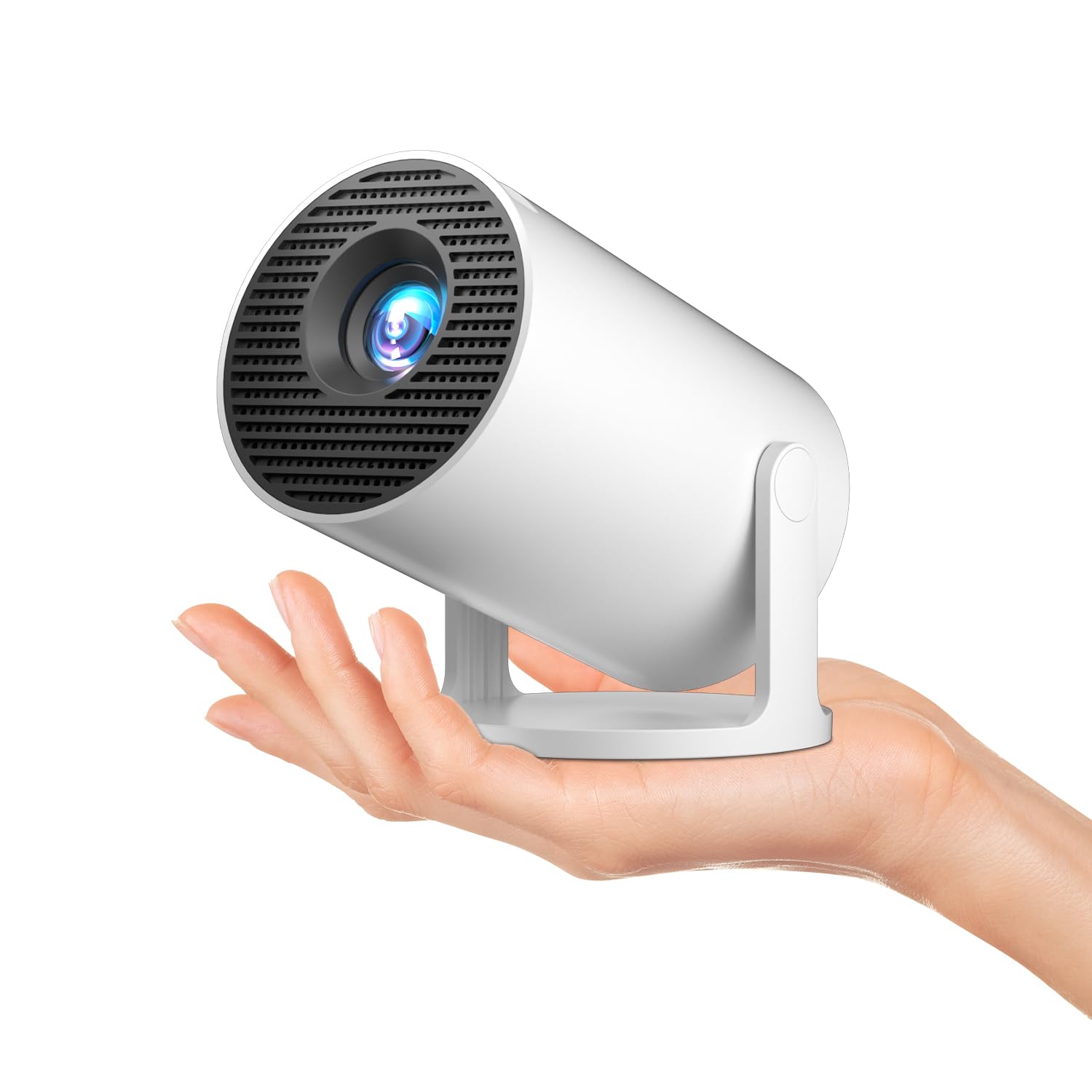 [Android 14.0 / Projector 4K & 8K] Mini Projector with WiFi Bluetooth, Built-in Apps, Auto Keystone, Short Throw, 180° Adjustable, Outdoor Movie Projector Portable (2026 Upgrade)