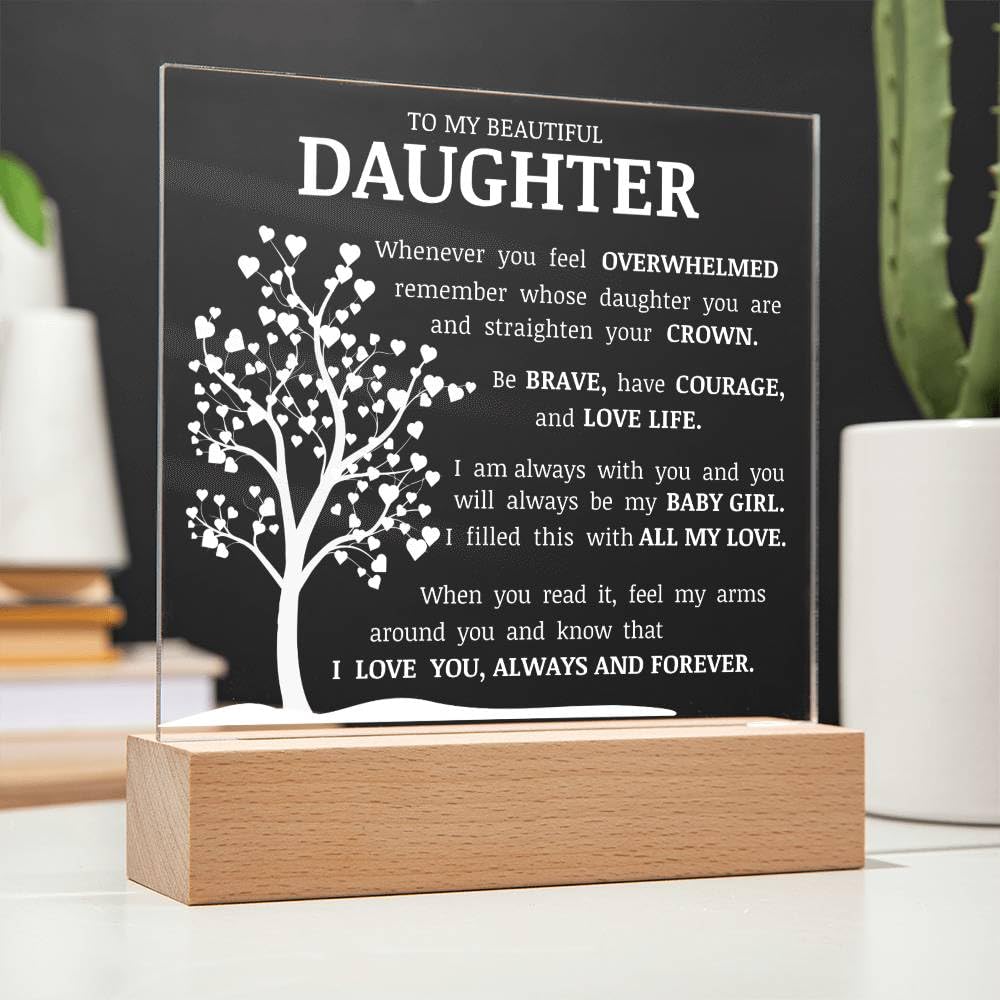 Portachiavi Ispirazionale In Acciaio Inox Con Incisione 'Whose Daughter You Are And Straighten Your Crown', Regalo Per Figlia E Laurea