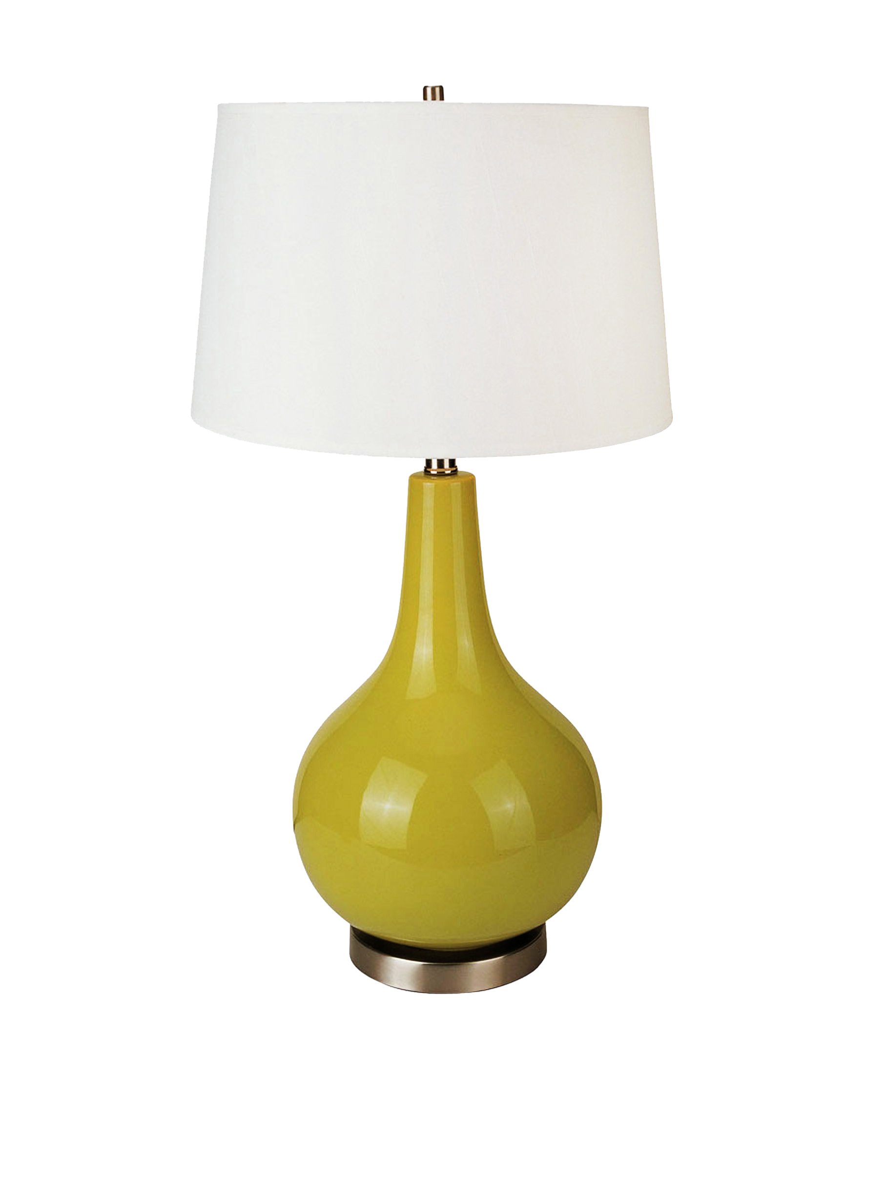 ORE International 6202GN Ceramic Table Lamp, 16" x 16" x 28", Green