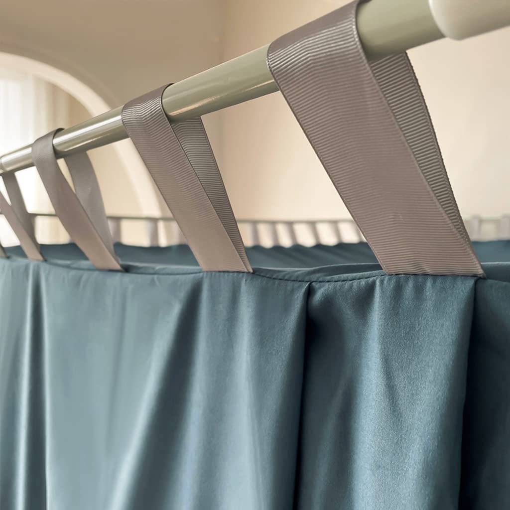 Betthimmel-Vorhang im Stangentaschen-Design mit 4 Eckpfosten für Mädchen und Frauen, Verdunkelungshimmel für Erwachsene, Hochzeit, Schlafzimmer, Bettdekoration (B, voll)