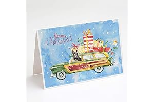 Caroline's Treasures Merry Christmas Scottish Terrier Greeting Cards
