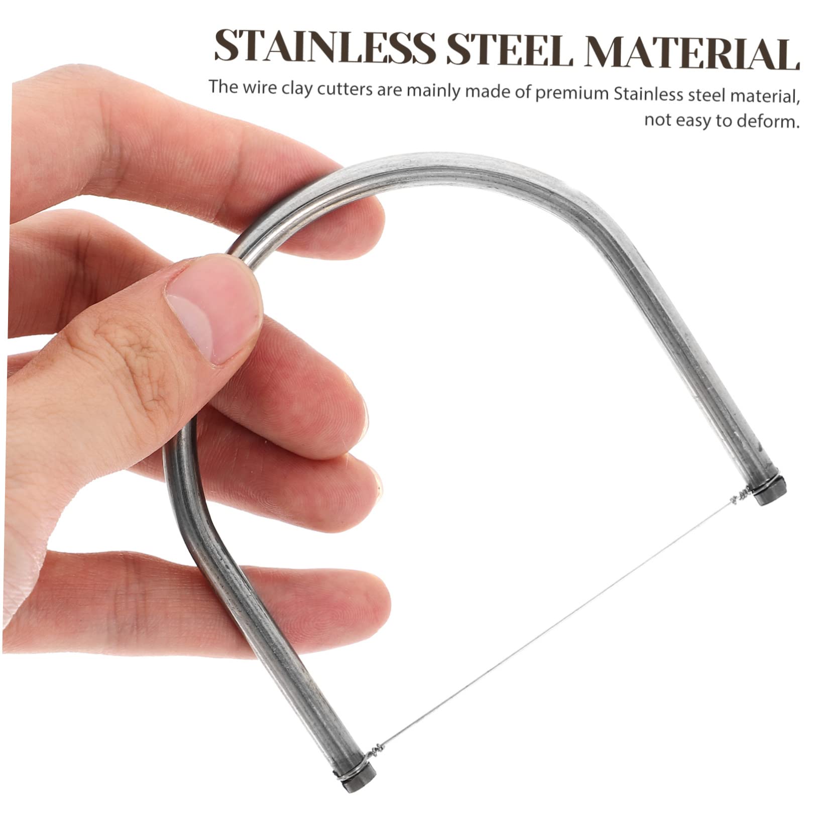 Sewroro 5piezas Cortador De Arcilla Inoxidable Para Escultura y Modelado Herramienta De Para Manualidades Arcilla Polimérica