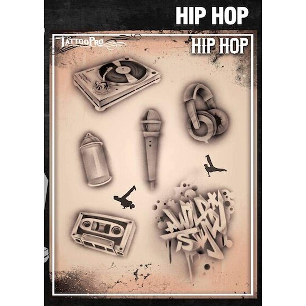 Amazon.com: Tattoo Pro Stencils Series 3 - Hip Hop : Beauty & Personal Care