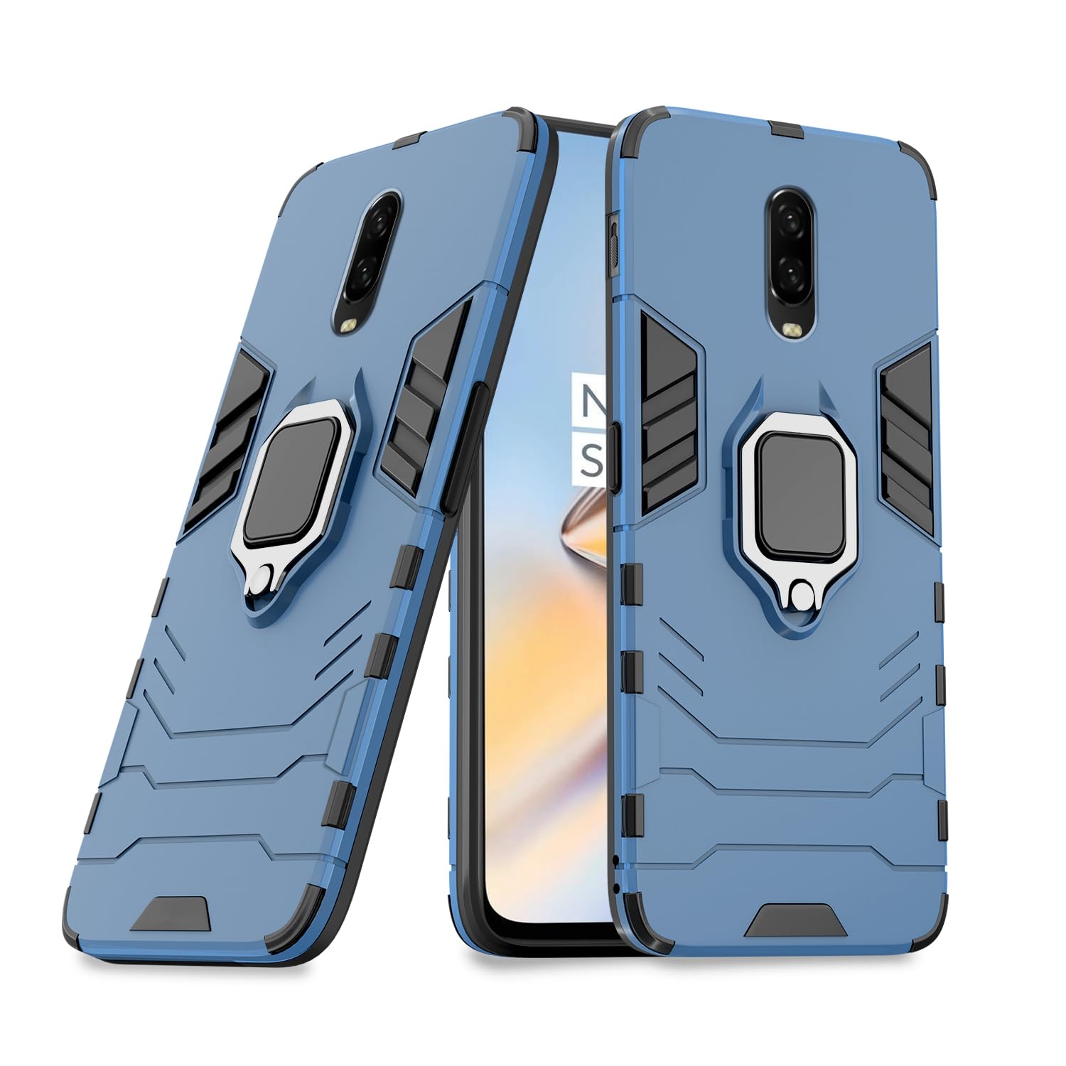 Pikkme OnePlus 6T Back Cover | D5 Tough Armor Bumper | 360 Protection Case | Ring Holder Stand Case for OnePlus 6T (Blue) (B0927RN574) Amazon Price History, Amazon Price Tracker