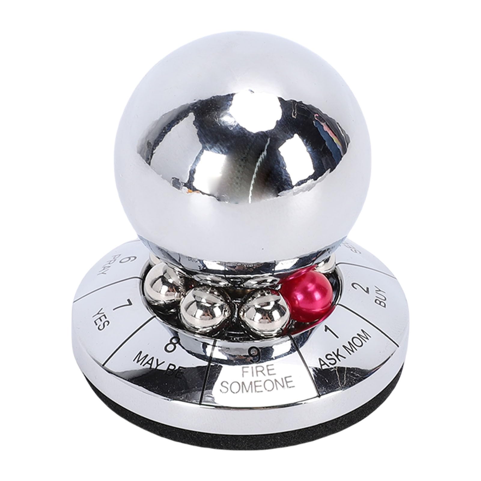 Boule Rotative Métallique Pour Bureau – Anti-Stress Ultra-Silencieux – Gadget Illusion Optique – Noir, Argent, Or Ou Coloré