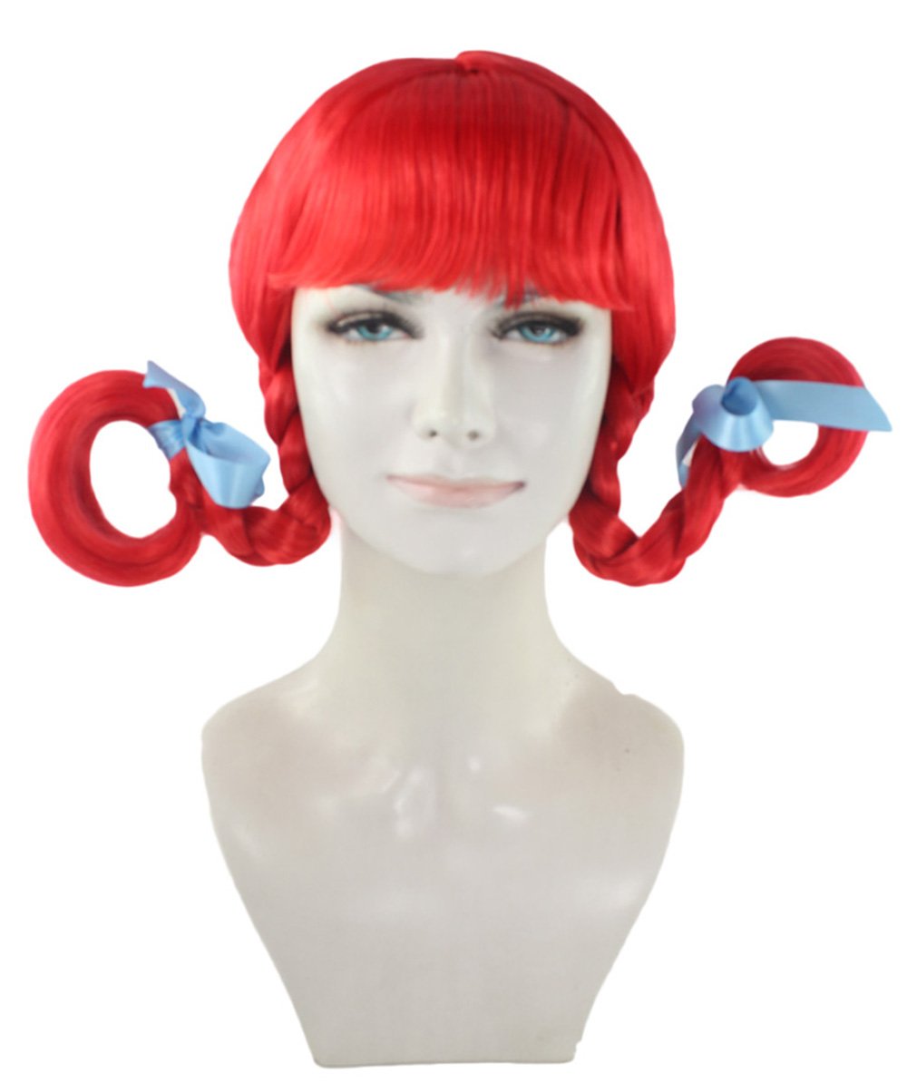 Amazon.co.jp: Wigs2you 仮装 ウィッグ H-3102 赤髪 三つ編み
