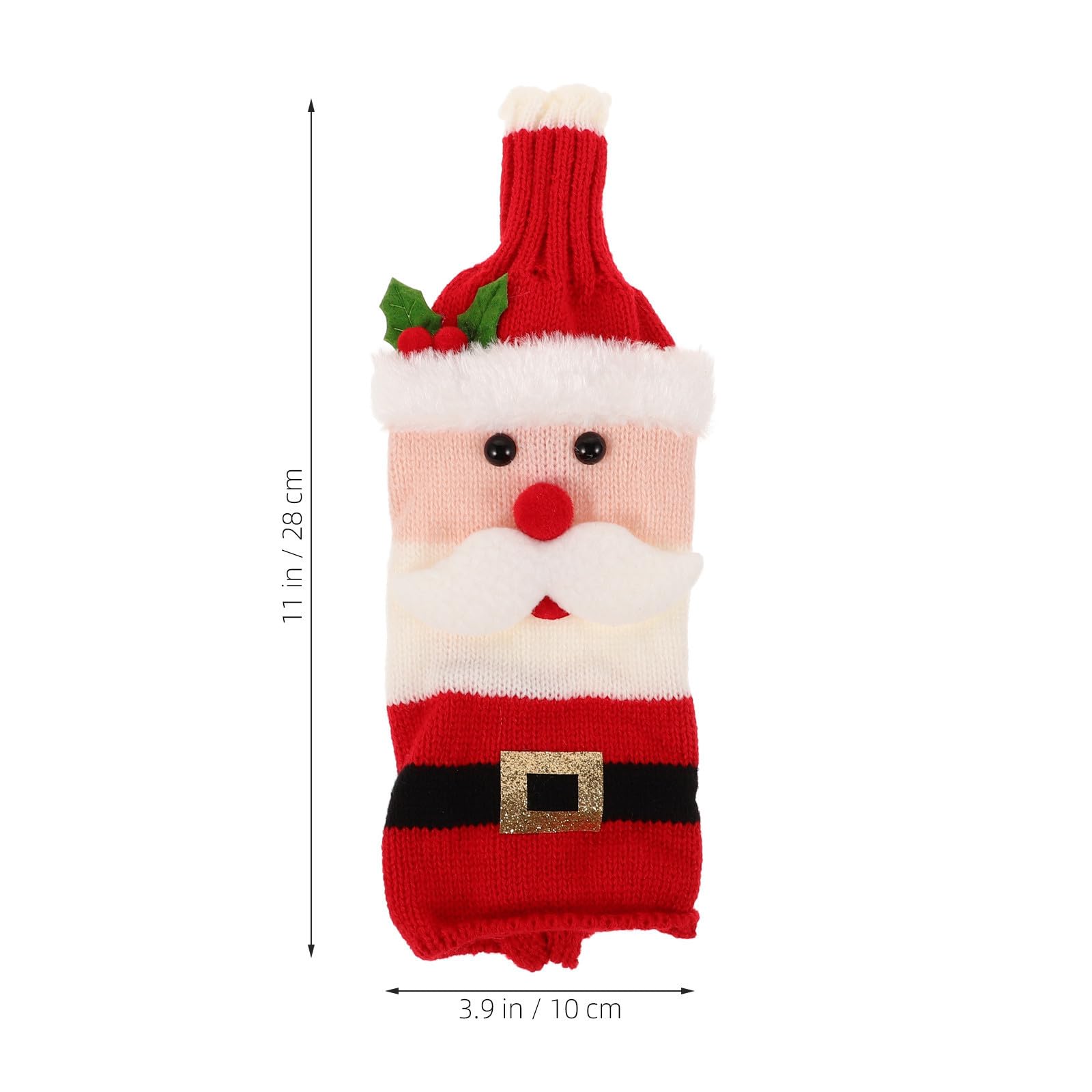 SHINEOFI 15 Pièces Housse de Bouteille de Vin Tricotée Festive,