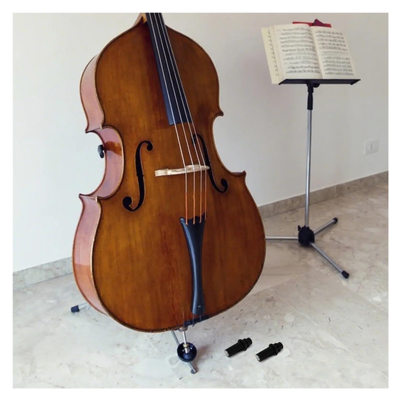 5 Stück Schwarze Gummispitzen For Cello-Stachel-Bodenschutz