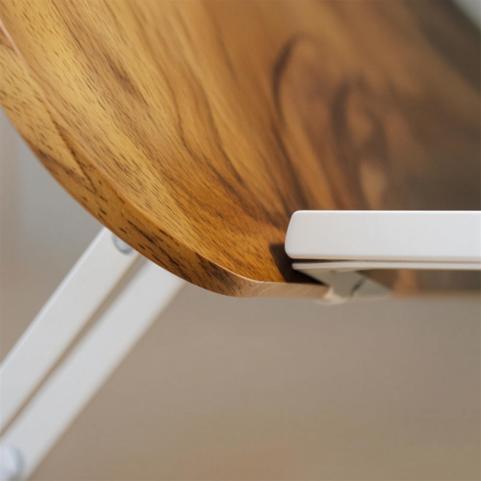 Almencla Buchständer Faltbarer Desktop Ständer Holz Metall Laptophalter Buchstütze Dokumentenständer mit Solider Konstruktion Sicherer Halt Ergonomisch, Flaggschiff-Modell