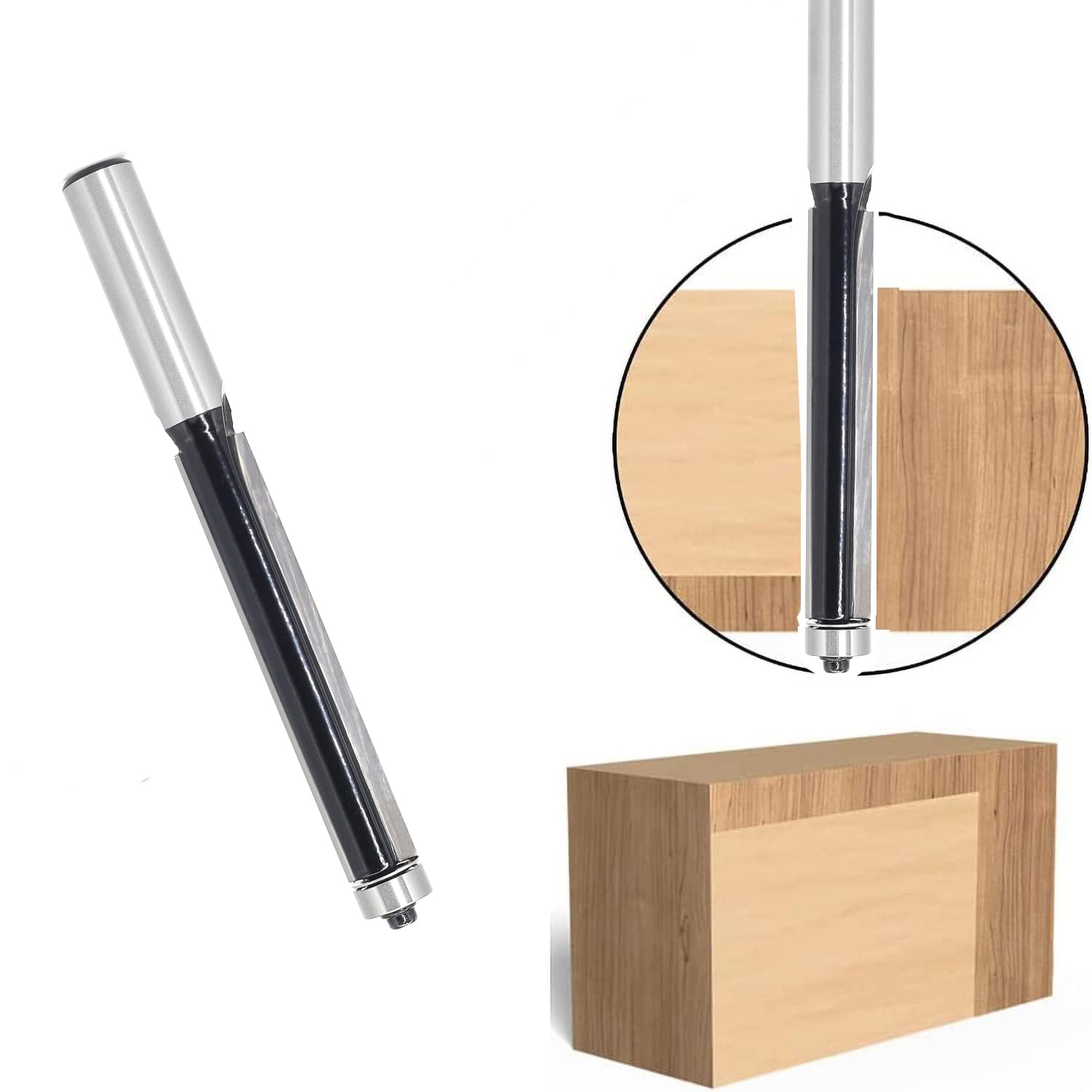 Snapklik.com : Flush Trim Router Bit 1/2 Shank By , Extra Long Flush ...