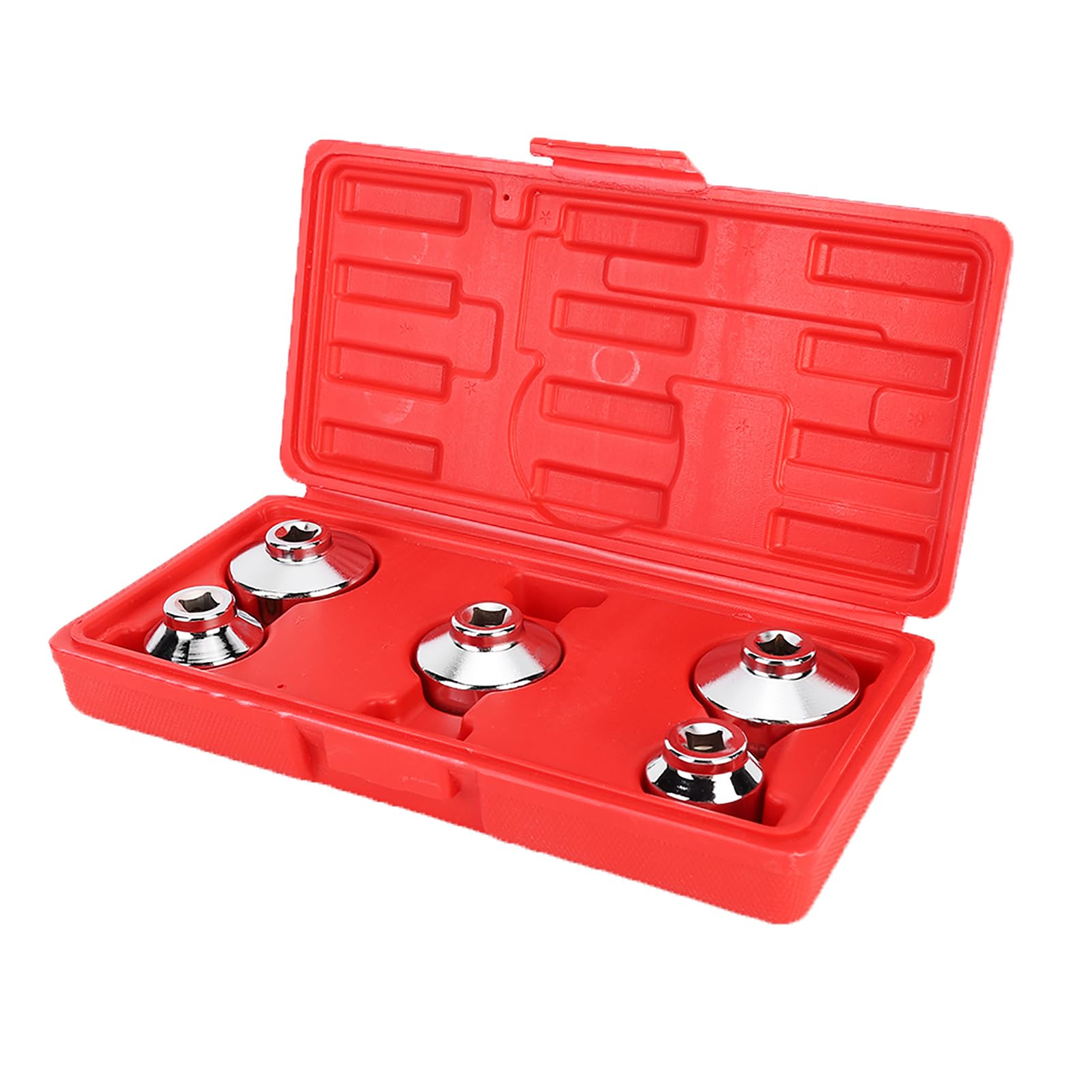 Outils de vidange d'huile divers, outil de retrait de filtre à huile, 5 pièces ensemble de douilles de filtre à huile universel, kit de clé à capuchon, outil de retrait,