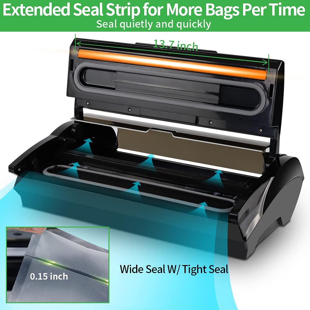 Commercial Vacuum Sealer Machine, 85Kpa Stainless Steel Vacuum Sealer