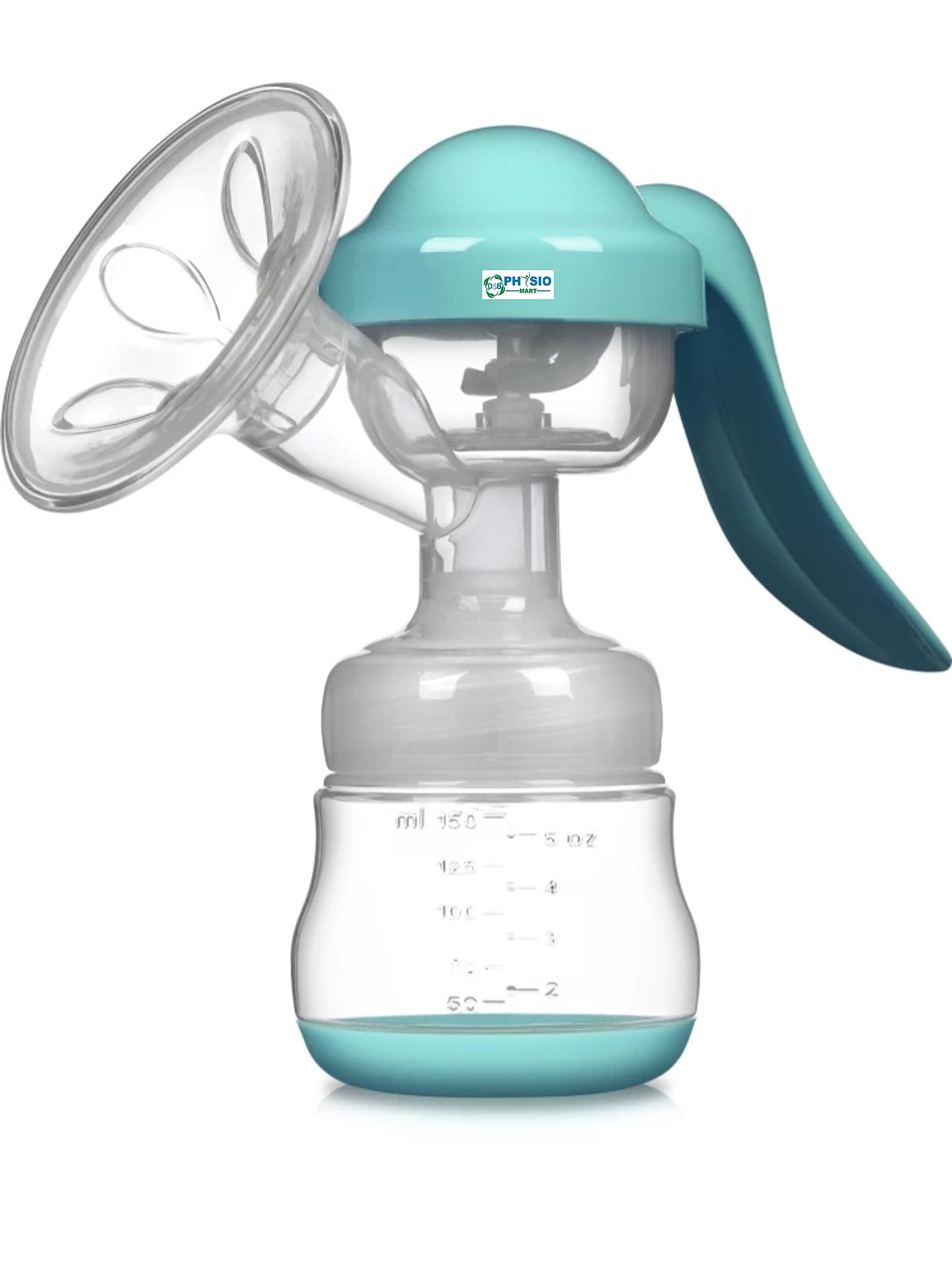 First Feed Manual Massage Preminum Range, Breast Pump for Women, Most Safe & Comfortable, 100% Food Grade Silicone (DSB-513)