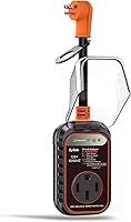 Vista 10 de EyGde Adaptador RV de 30 amperios a 50 amperios con protector de sobretensiones, NEMA TT-30P macho a enchufe hembra 14-50R, analizador de circuitos