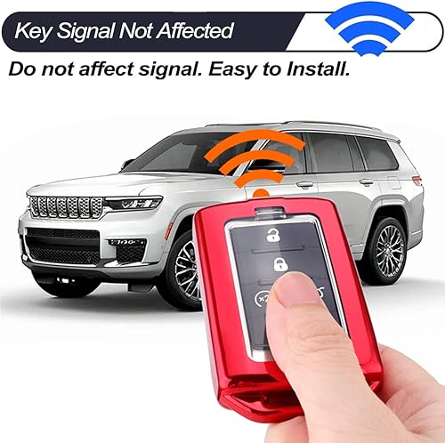 Miniatura 9 de Protector de TPU suave para llavero de automóvil compatible con Jeep Grand Cherokee L Grand Wagoneer 3456 botones 2023 2022 2021