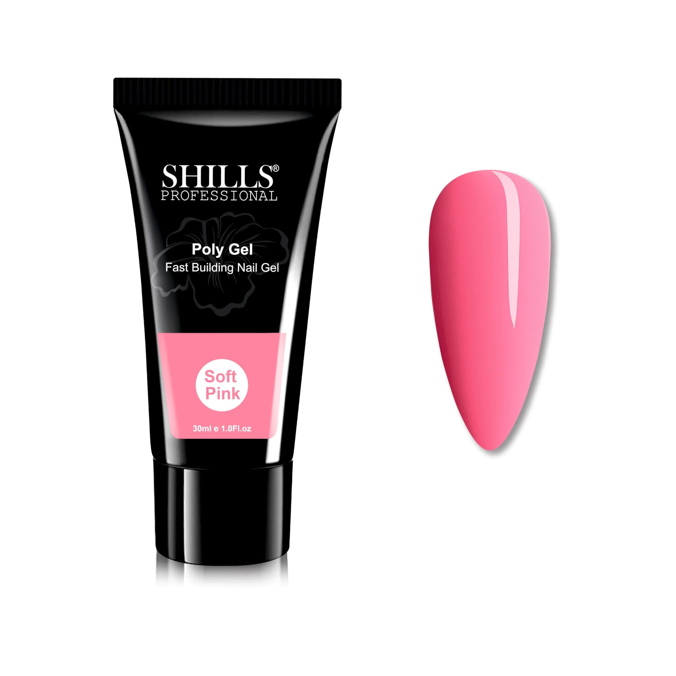 Shills Professional Polygel 30ml – UV LED Nail Extension Gel | Soak Off Builder Polygel for Nail Extensions, Overlay & Sculpting | Salon Grade Acrylic Gel for Strong Long-Lasting Nails (Soft Pink)-image-9