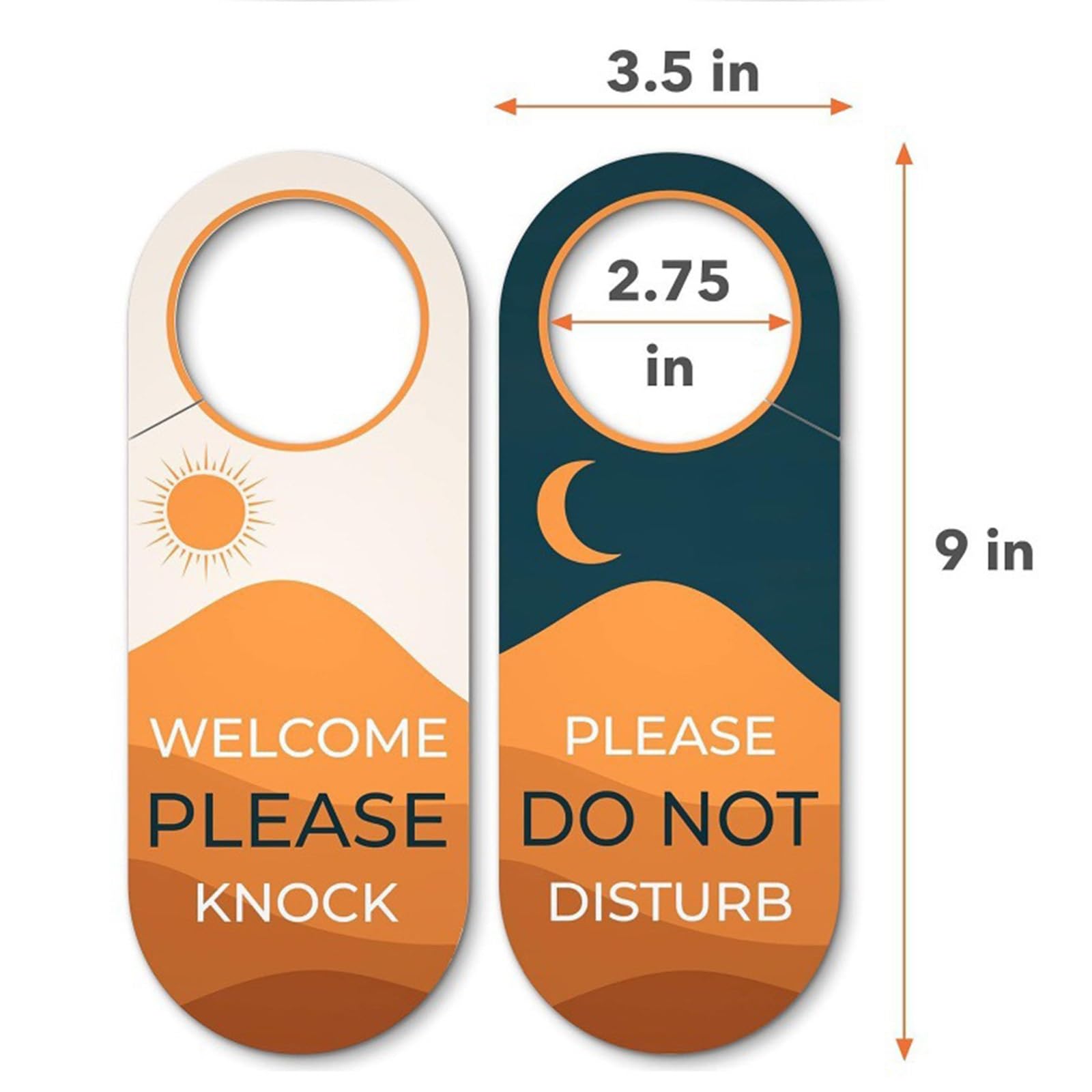 Diseño de negocios No molestar y bienvenido, por favor llame a la puerta, cartel for colgar, doble cara, ideal for oficinas, hogar, clínica, dormitorio, sesión de reuniones(500 pack)