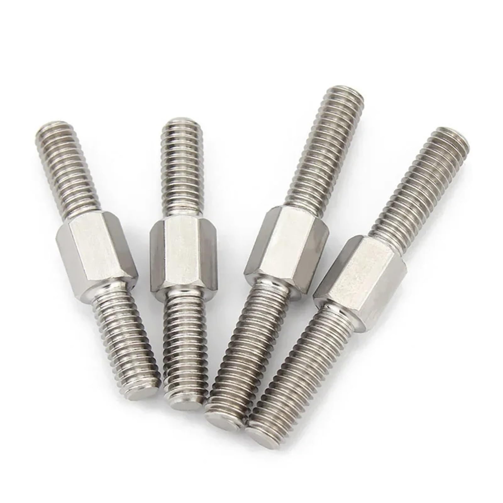 Śruba dwugłowicowa ze stali nierdzewnej, Śruby dwustronne ze stali nierdzewnej M5 304 dociskowe z gwintem lewym i prawym (40-90 mm)(M5 x 40mm 5pcs)