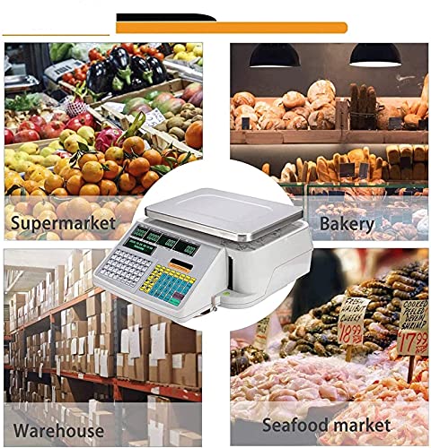 Báscula digital con código de barras y doble pantalla 15kg miniatura 6