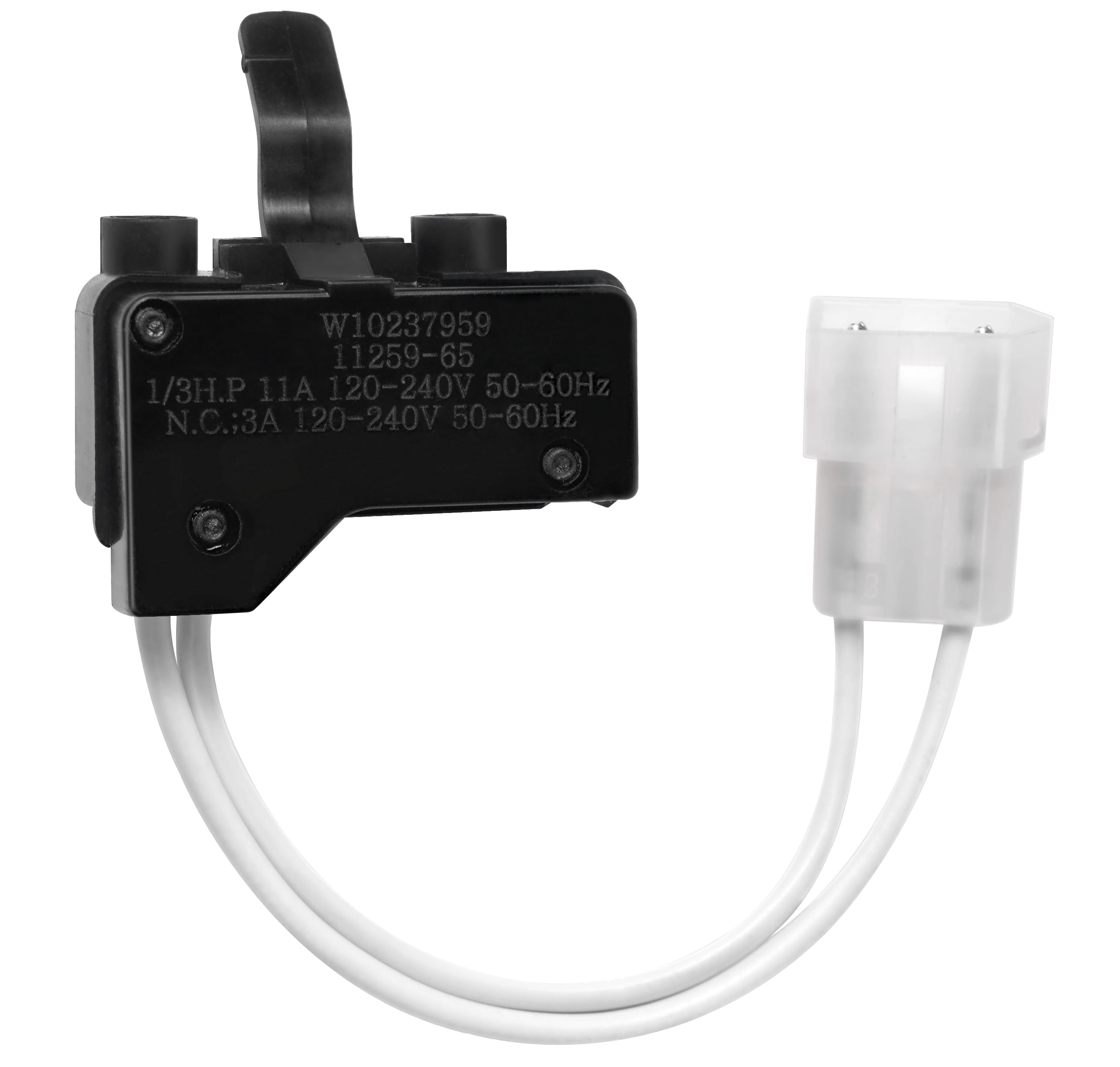 W10237959 Dryer Door Switch Compatible with Whirl-Pool, May-tag, Ken-More, ro-per Dryer 1CWGD5300SQ0 1MWED1750EM0 3DWED4800YQ0 3DWED4800YQ1 - Replaces