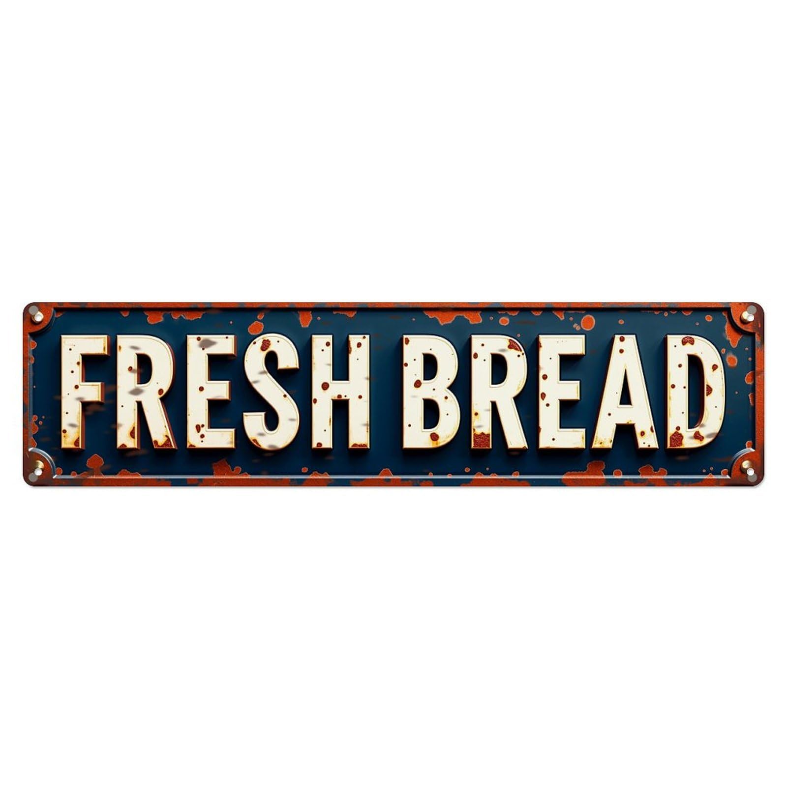 Fresh Bread Sign Pattern Metal Tin Sign Plaque