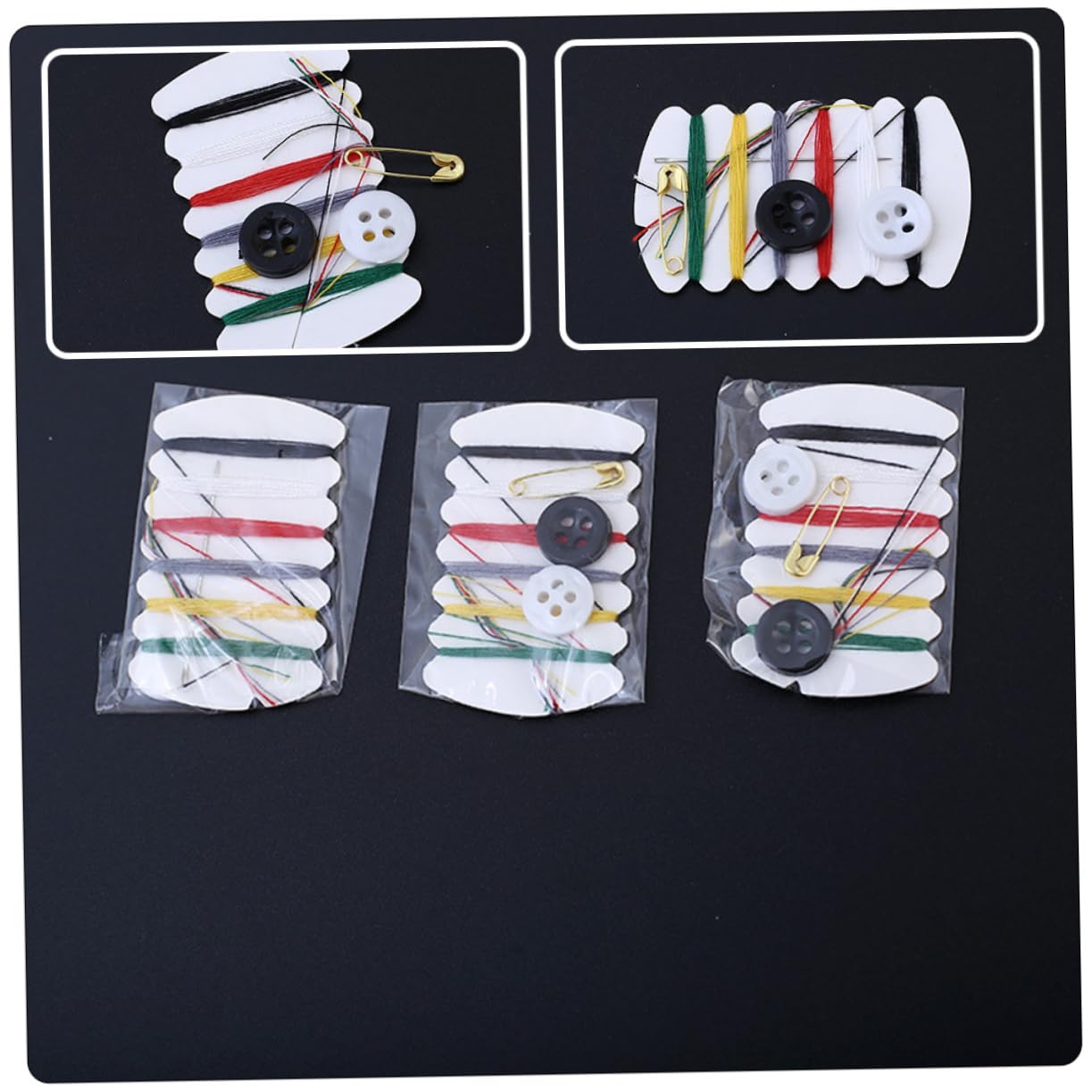 Operitacx 300sets Cucito Portatile da Kit Professionale per Cucire con Accessori Completi per Decorazioni Pratico per Viaggi e Uso Domestico