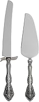Oneida Michelangelo 2-Piece Cake Server Set - Ornate 18/10 Stainless Steel Flatware for Elegant Desserts