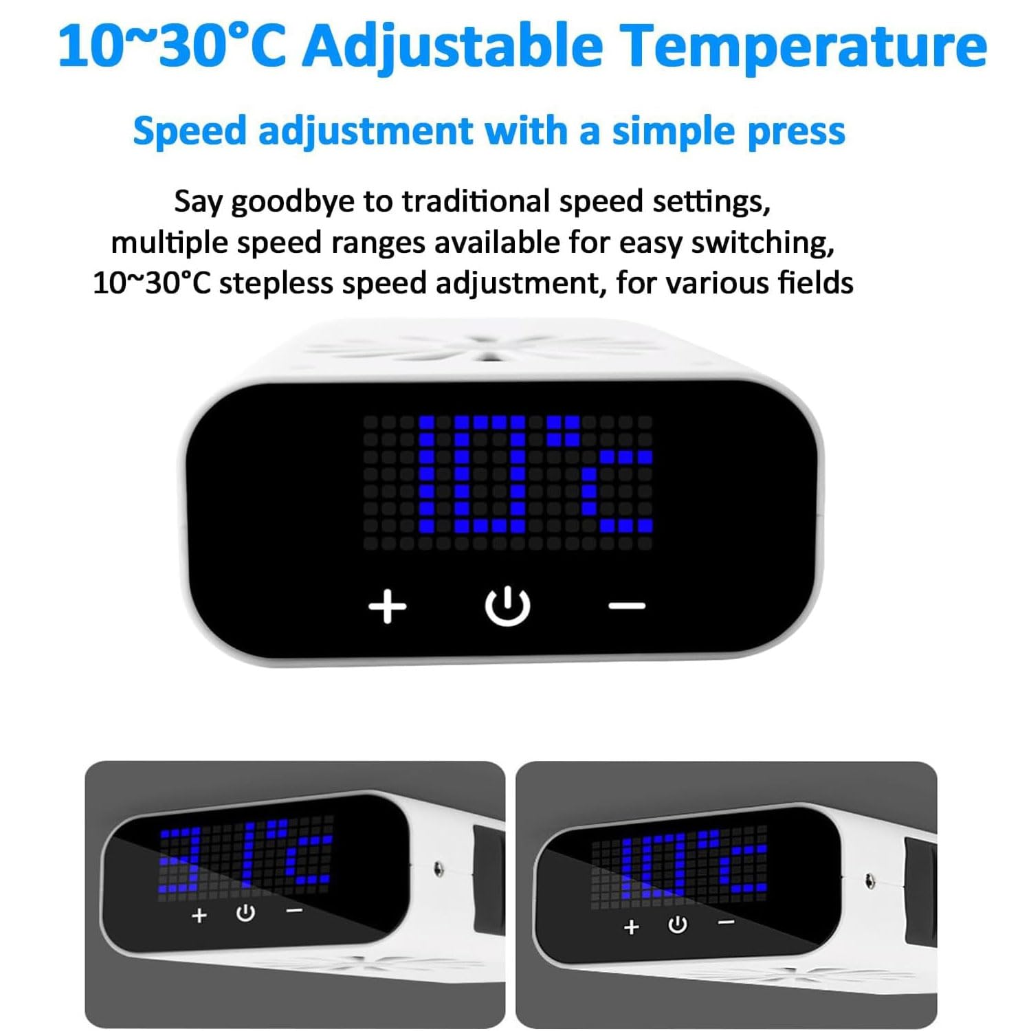JOSBY Refrigeratore per Acquario da 5 Galloni, Refrigeratore Intelligente per Acquario, Refrigeratore per Acquario con Display LCD, Controllo della Temperatura da 10 A 30 °c